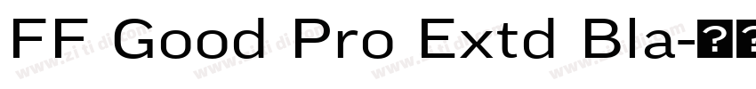FF Good Pro Extd Bla字体转换